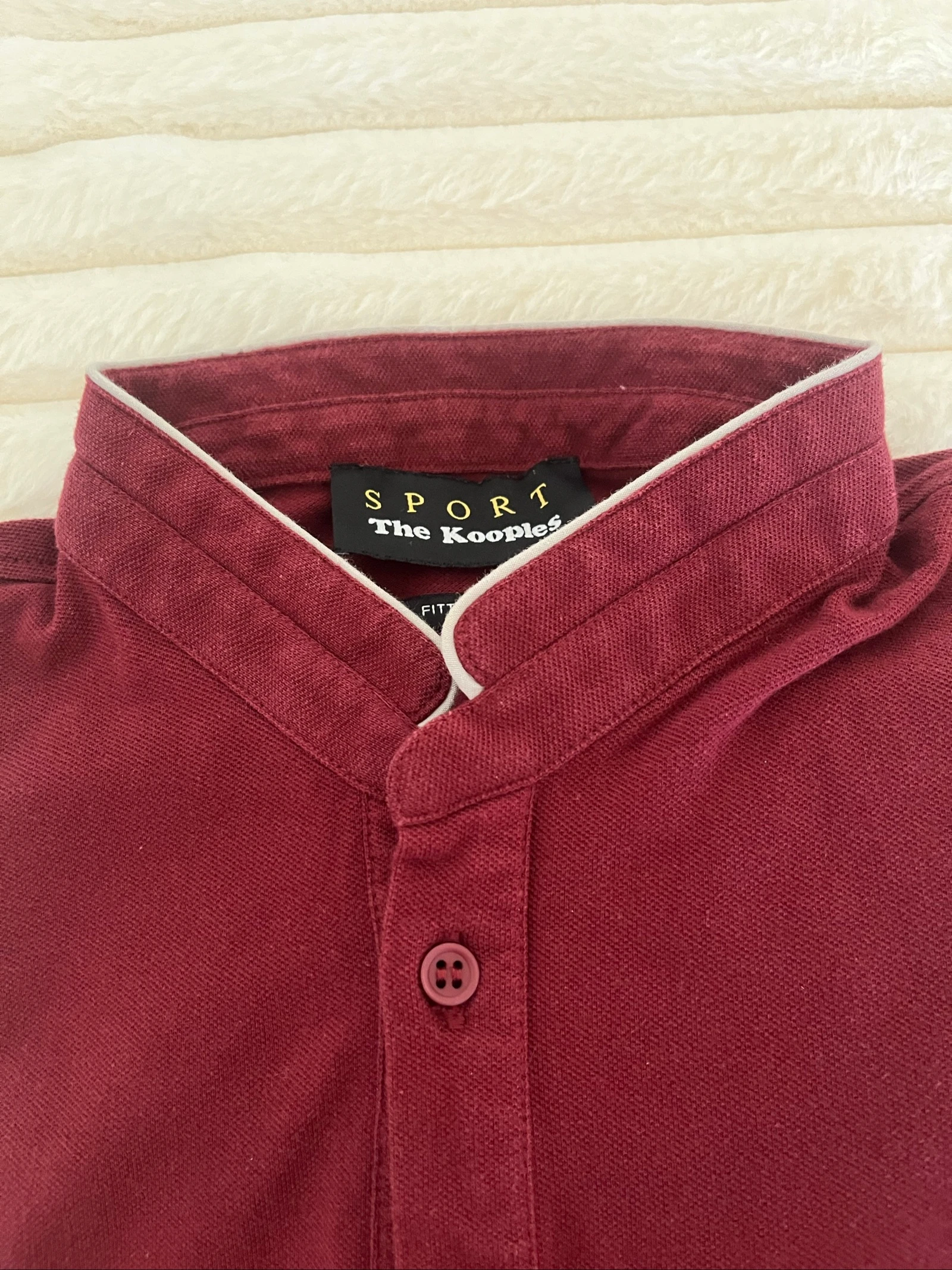 Polo de manga larga The Kooples Sport - Cuello oficial - Burdeos - Talla S - TBE – photo 4